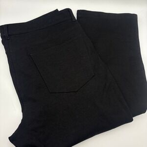 Eileen Fisher Black Soft Pants Straight Leg Career Casual‎ Pockets Womens Size M